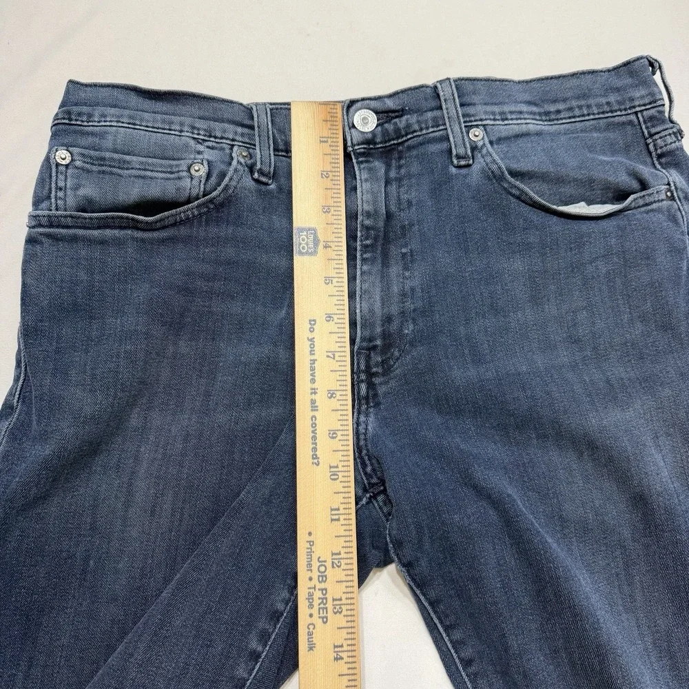 Levi's Men's Blue Stretch Jeans Dark Wash Straight Denim